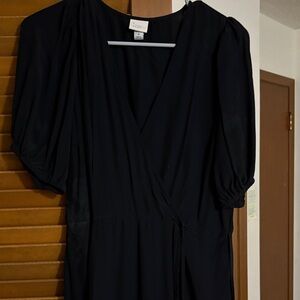 H&M Black Long Sleeve Dress